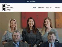 Tablet Screenshot of cabotinsurancegroup.com